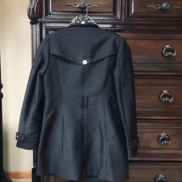 Sam Edelman Studded Collar Trench Coat | S - Picture 3 of 8